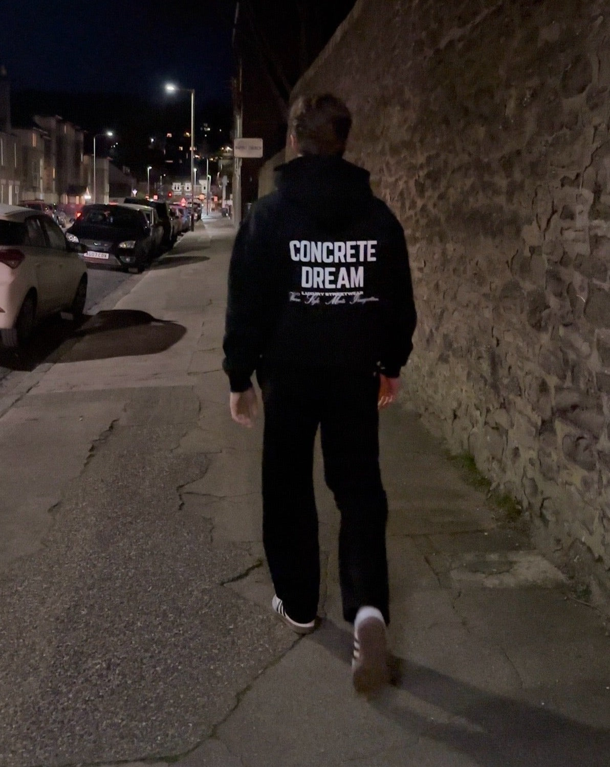 Black Oversized Classic Logo Heavyweight Hoodie