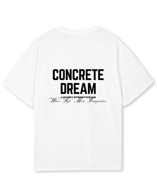White Oversized Classic Logo Tee