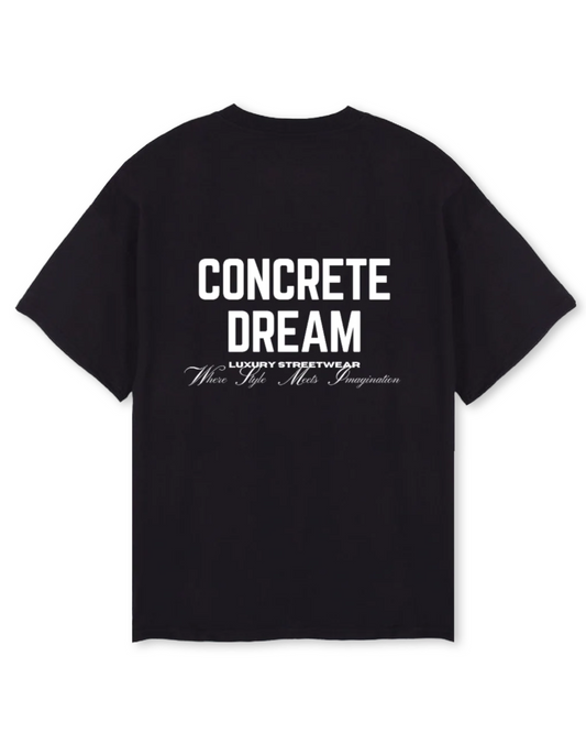 Black Oversized Classic Logo Tee
