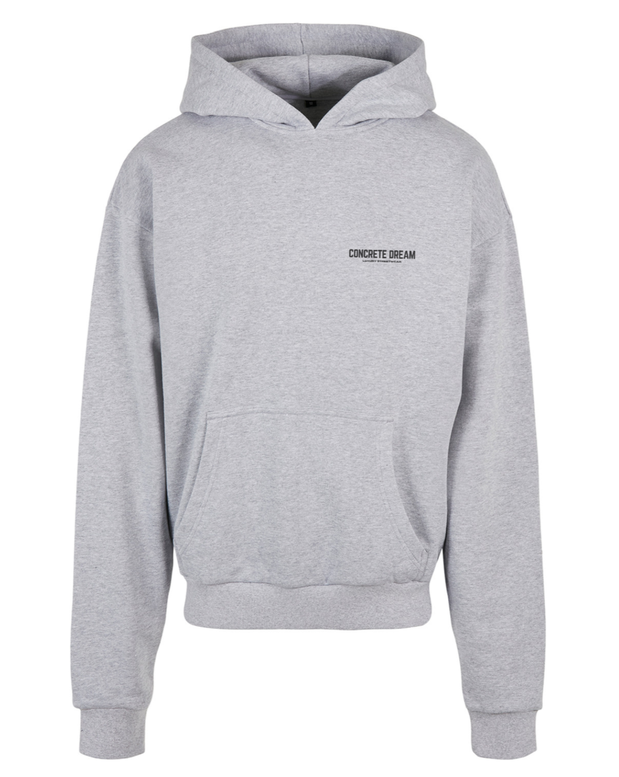Gray Oversized Classic Logo Heavyweight Hoodie