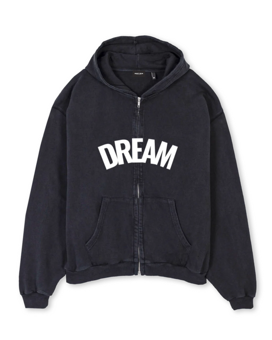 DREAM Oversized Heavyweight Hoodie - Vintage Black